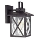 Chloe Lighting Lawrence Transitional 1 Light Textured Black Outdoor Wall Sconce 11’’ Height CHL-CH2S210BK11-OD1