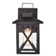 Chloe Lighting Lawrence Transitional 1 Light Textured Black Outdoor Wall Sconce 11’’ Height CHL-CH2S210BK11-OD1