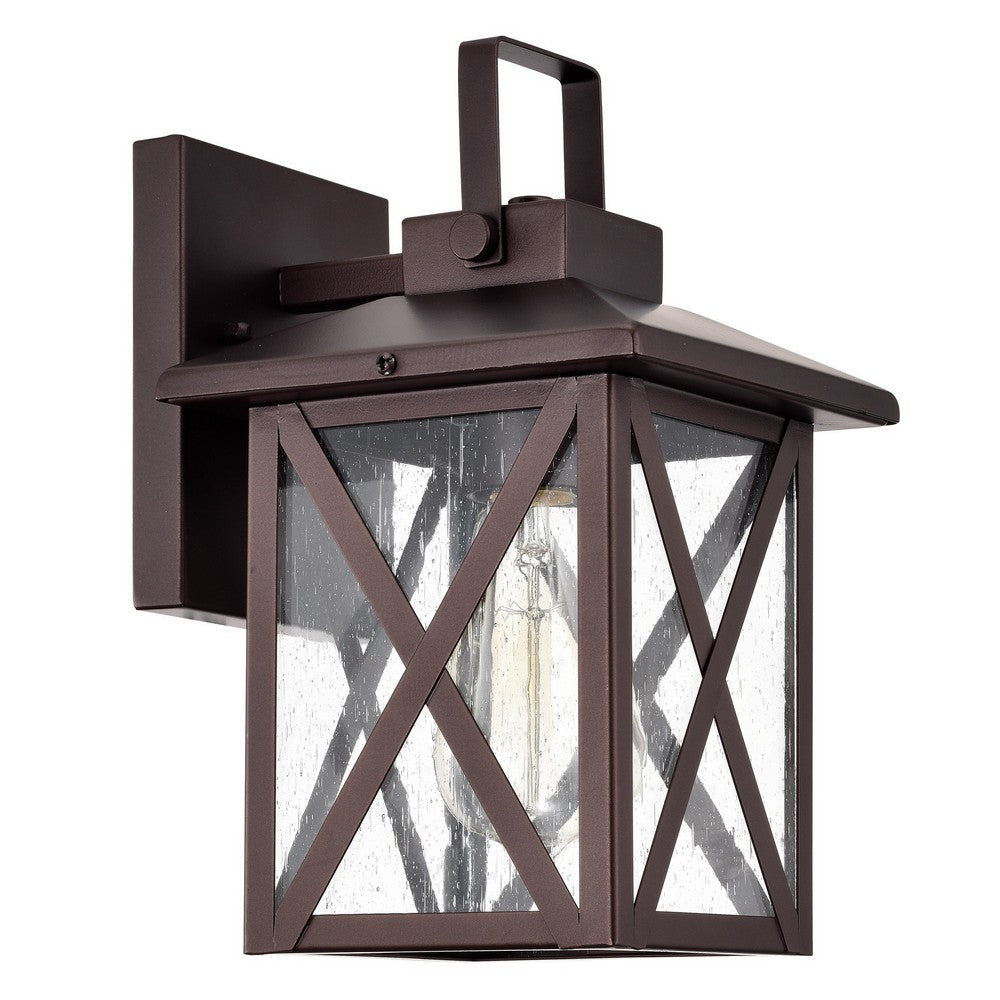 Chloe Lighting Lawrence Transitional 1 Light Oil Rubbed Bronze Outdoor Wall Sconce 11’’ Height CHL-CH2S210RB11-OD1