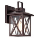 Chloe Lighting Lawrence Transitional 1 Light Oil Rubbed Bronze Outdoor Wall Sconce 11" Height