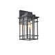 Lighting KENNETH Transitional 1 Light Textured Black Outdoor Wall Sconce 14" Height