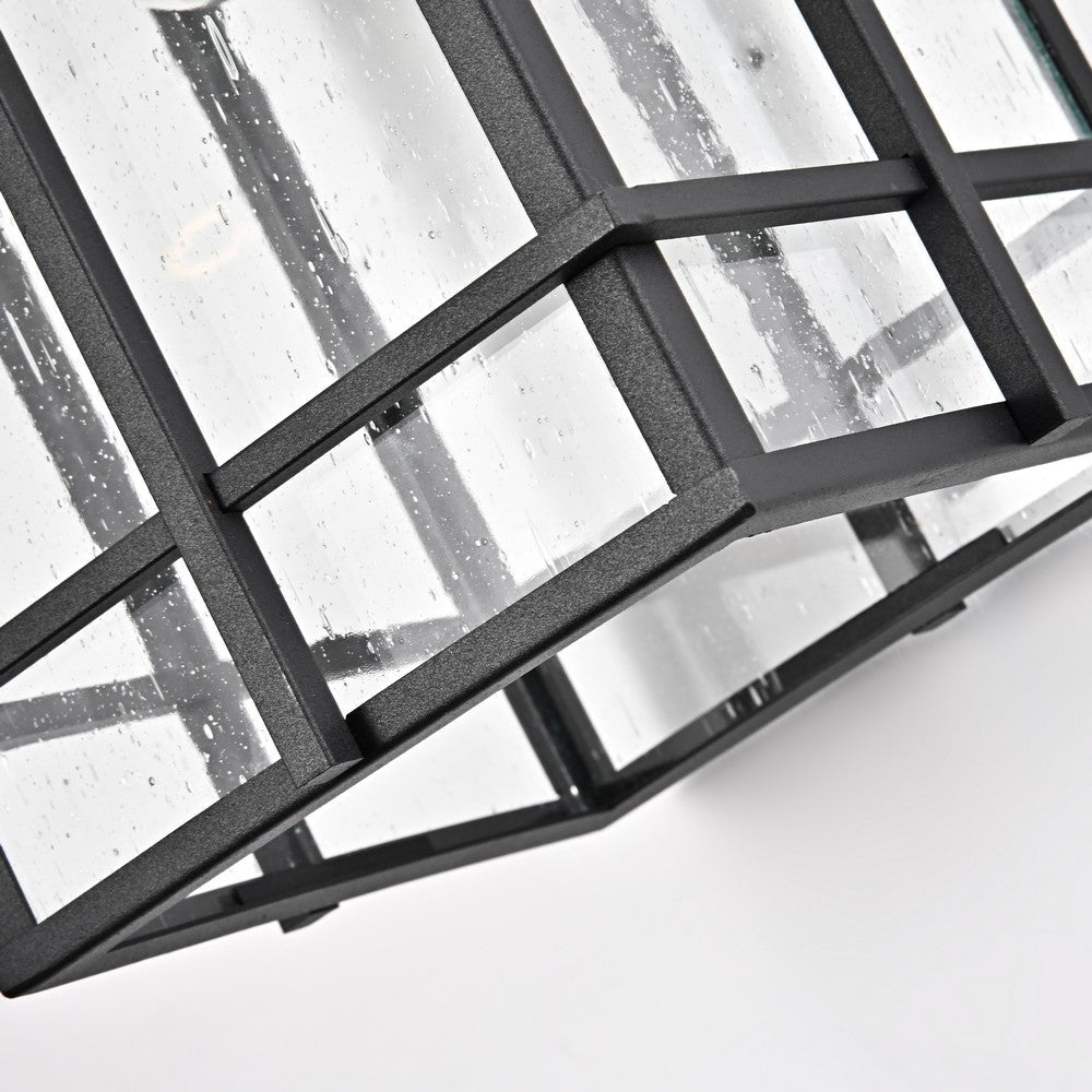 Lighting KENNETH Transitional 1 Light Textured Black Outdoor Wall Sconce 14’’ Height CHL-CH2S211BK14-OD1