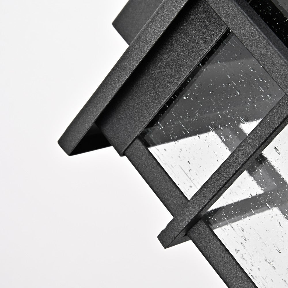 Lighting KENNETH Transitional 1 Light Textured Black Outdoor Wall Sconce 14’’ Height CHL-CH2S211BK14-OD1