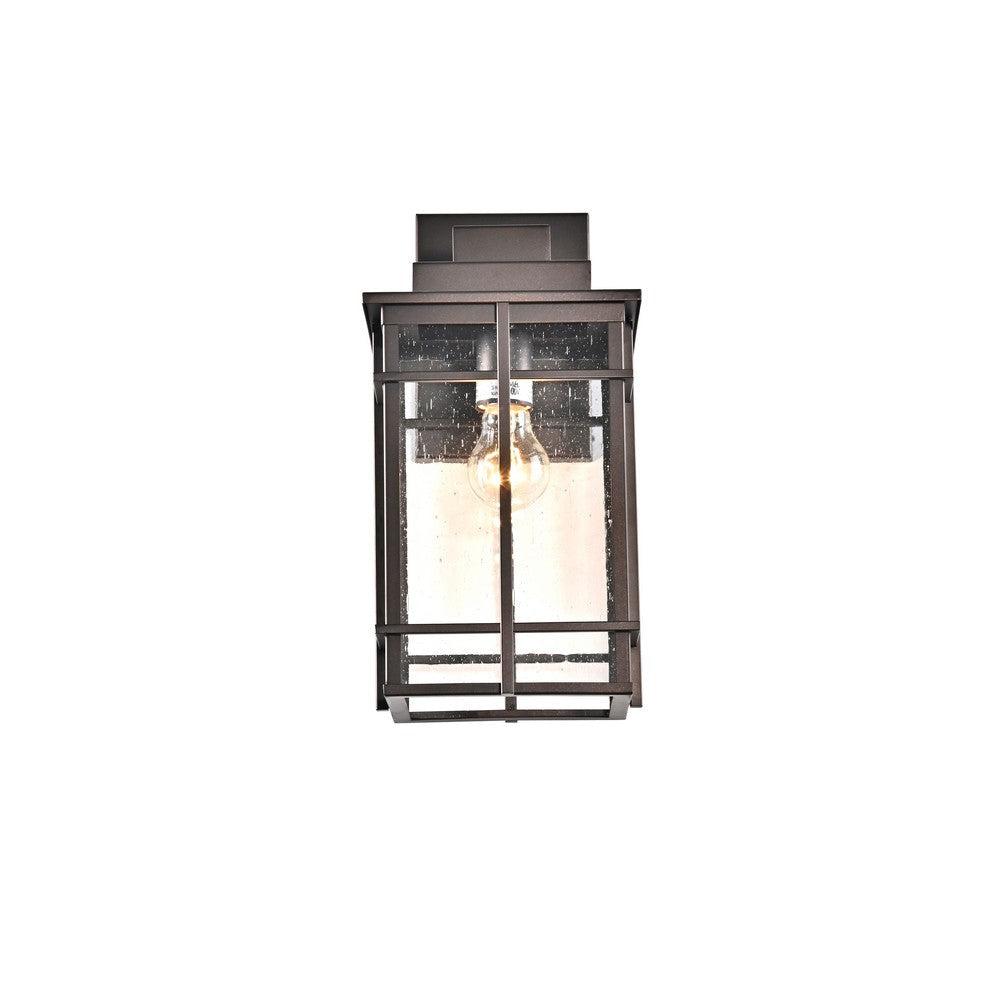 Lighting KENNETH Transitional 1 Light Rubbed Bronze Outdoor Wall Sconce 14’’ Height CHL-CH2S211RB14-OD1