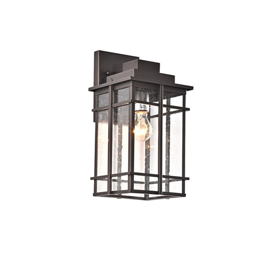Lighting KENNETH Transitional 1 Light Rubbed Bronze Outdoor Wall Sconce 14" Height