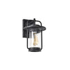 Lighting JEFFREY Transitional 1 Light Textured Black Outdoor Wall Sconce 13’’ Height CHL-CH2S212BK13-OD1
