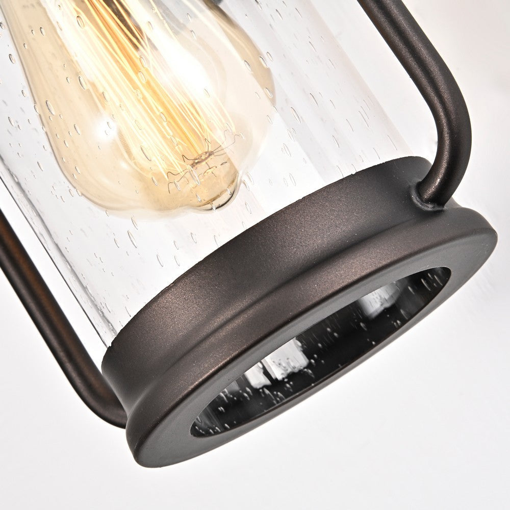 Lighting JEFFREY Transitional 1 Light Rubbed Bronze Outdoor Wall Sconce 13’’ Height CHL-CH2S212RB13-OD1