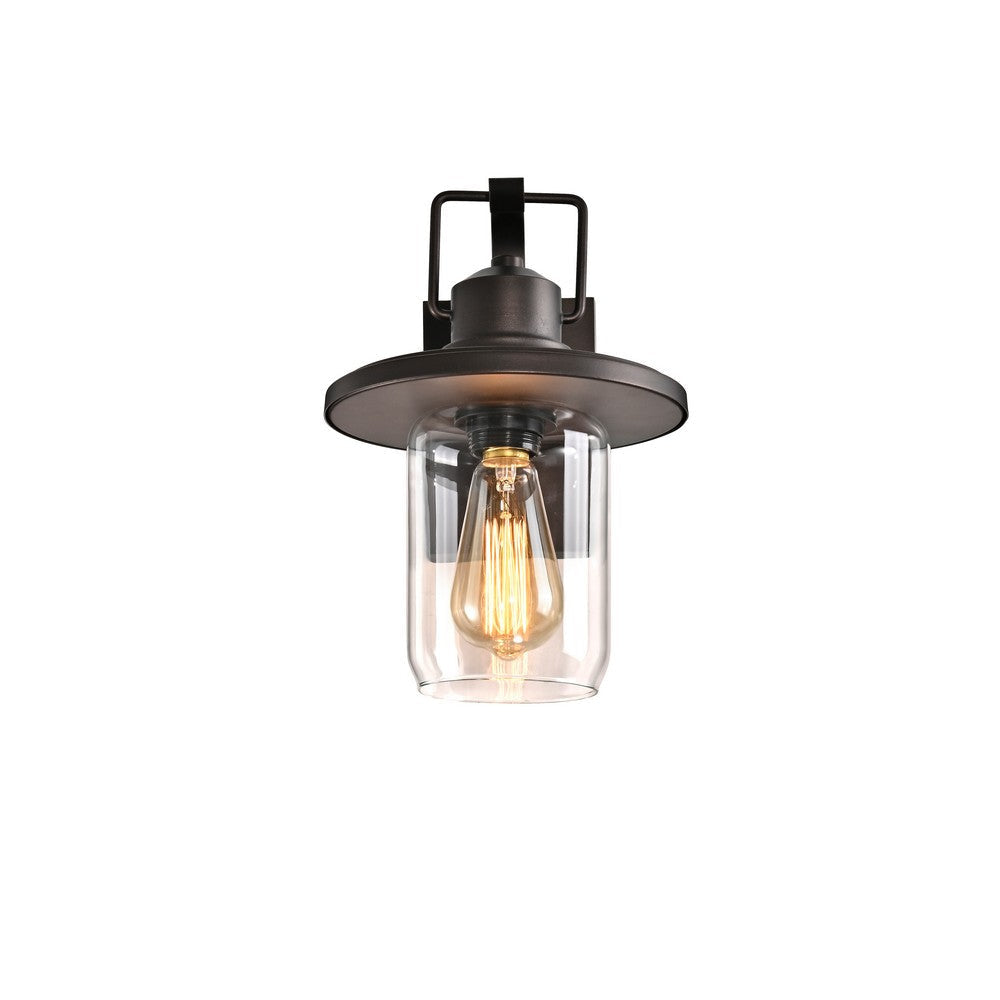 Lighting CHRISTOPHER Transitional 1 Light Rubbed Bronze Outdoor Wall Sconce 12’’ Height CHL-CH2S213RB12-OD1