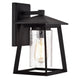 Chloe Lighting Russell Transitional 1 Light Textured Black Outdoor Wall Sconce 11" Height