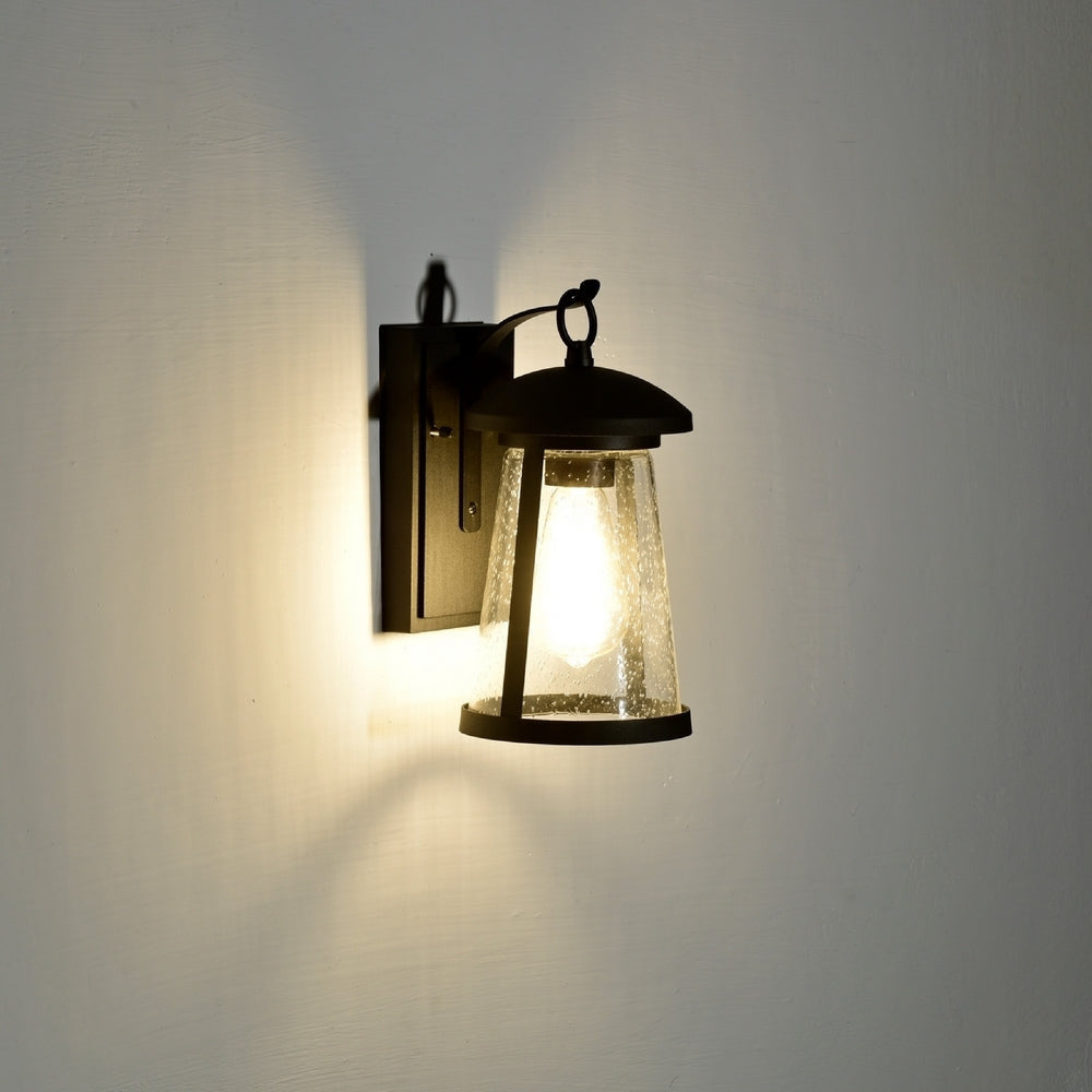 CHLOE Lighting FREYA Transitional 1 Light Textured Black Outdoor Wall Sconce 11’’ Height CHL-CH2S215BK11-OD1