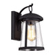CHLOE Lighting FREYA Transitional 1 Light Textured Black Outdoor Wall Sconce 12’’ Height CHL-CH2S215BK12-OD1