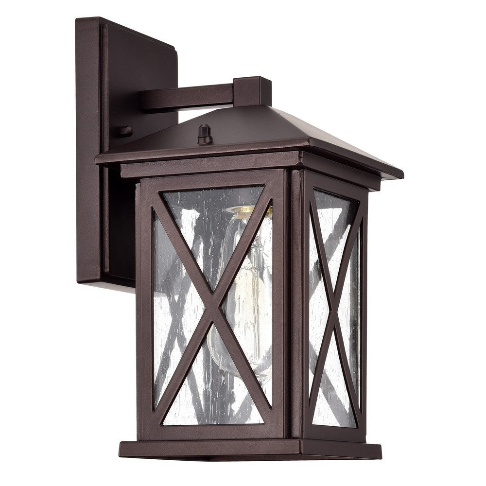 Chloe Lighting Vincent Transitional 1 Light Oil Rubbed Bronze Outdoor Wall Sconce 12’’ Height CHL-CH2S217RB12-OD1