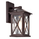 Chloe Lighting Vincent Transitional 1 Light Oil Rubbed Bronze Outdoor Wall Sconce 12" Height