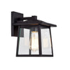 Chloe Lighting Orly Transitional 1 Light Textured Black Outdoor Wall Sconce 11" Height