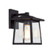 Chloe Lighting Orly Transitional 1 Light Textured Black Outdoor Wall Sconce 11" Height