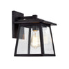 Chloe Lighting Orly Transitional 1 Light Textured Black Outdoor Wall Sconce 12" Height