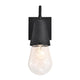 Lighting JEFFREE Transitional 1 Light Textured Black Outdoor Wall Sconce 13’’ Height CHL-CH2S297BK13-OD1