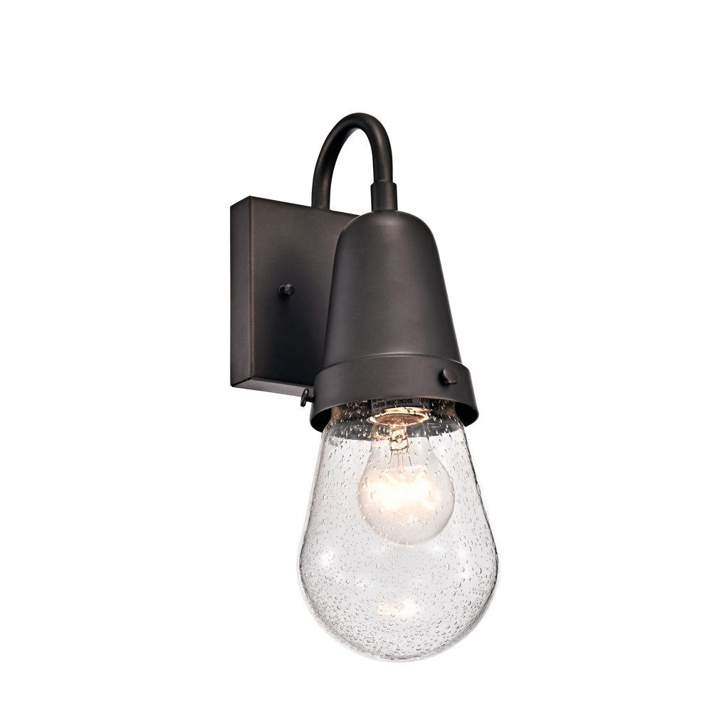 Lighting JEFFREE Transitional 1 Light Rubbed Bronze Outdoor Wall Sconce 13" Height