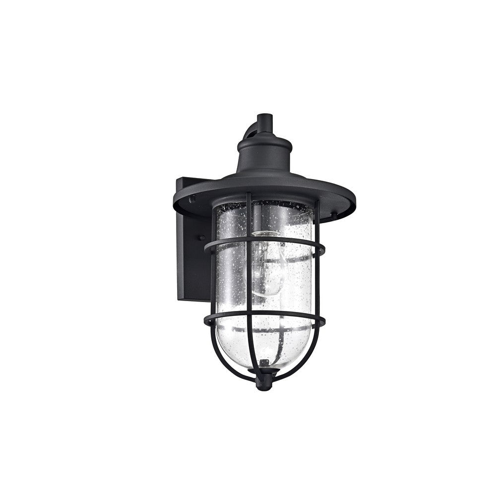 Lighting MARKUS Transitional 1 Light Textured Black Outdoor Wall Sconce 14’’ Height CHL-CH2S298BK14-OD1