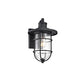 Lighting MARKUS Transitional 1 Light Textured Black Outdoor Wall Sconce 14" Height