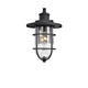 Lighting MARKUS Transitional 1 Light Textured Black Outdoor Wall Sconce 14’’ Height CHL-CH2S298BK14-OD1