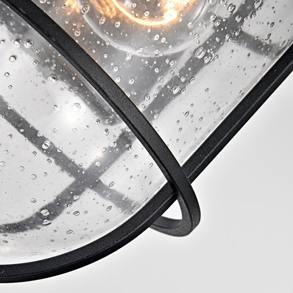 Lighting MARKUS Transitional 1 Light Textured Black Outdoor Wall Sconce 14’’ Height CHL-CH2S298BK14-OD1