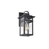 Lighting BRIAN Transitional 1 Light Textured Black Outdoor Wall Sconce 13’’ Height CHL-CH2S299BK13-OD1