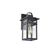 Lighting BRIAN Transitional 1 Light Textured Black Outdoor Wall Sconce 13’’ Height CHL-CH2S299BK13-OD1