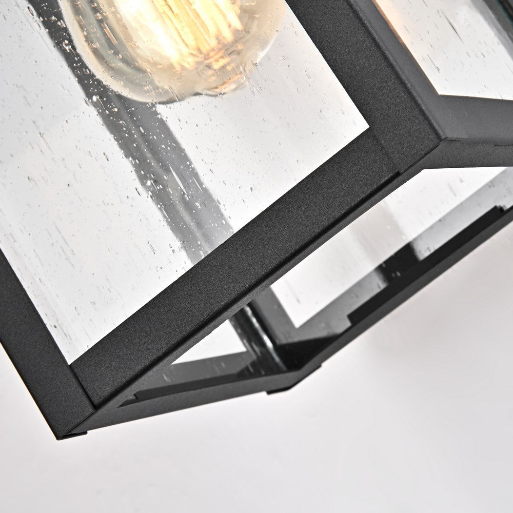Lighting BRIAN Transitional 1 Light Textured Black Outdoor Wall Sconce 13’’ Height CHL-CH2S299BK13-OD1