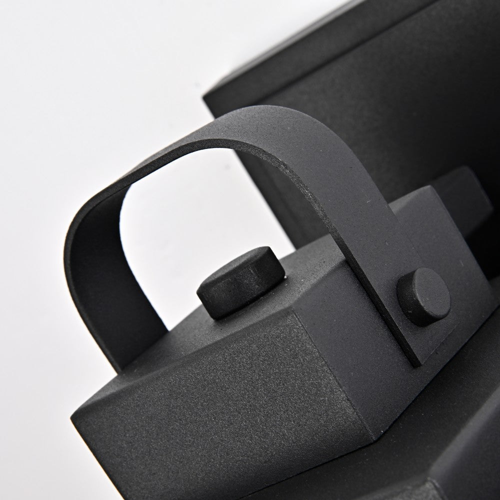 Lighting BRIAN Transitional 1 Light Textured Black Outdoor Wall Sconce 13’’ Height CHL-CH2S299BK13-OD1