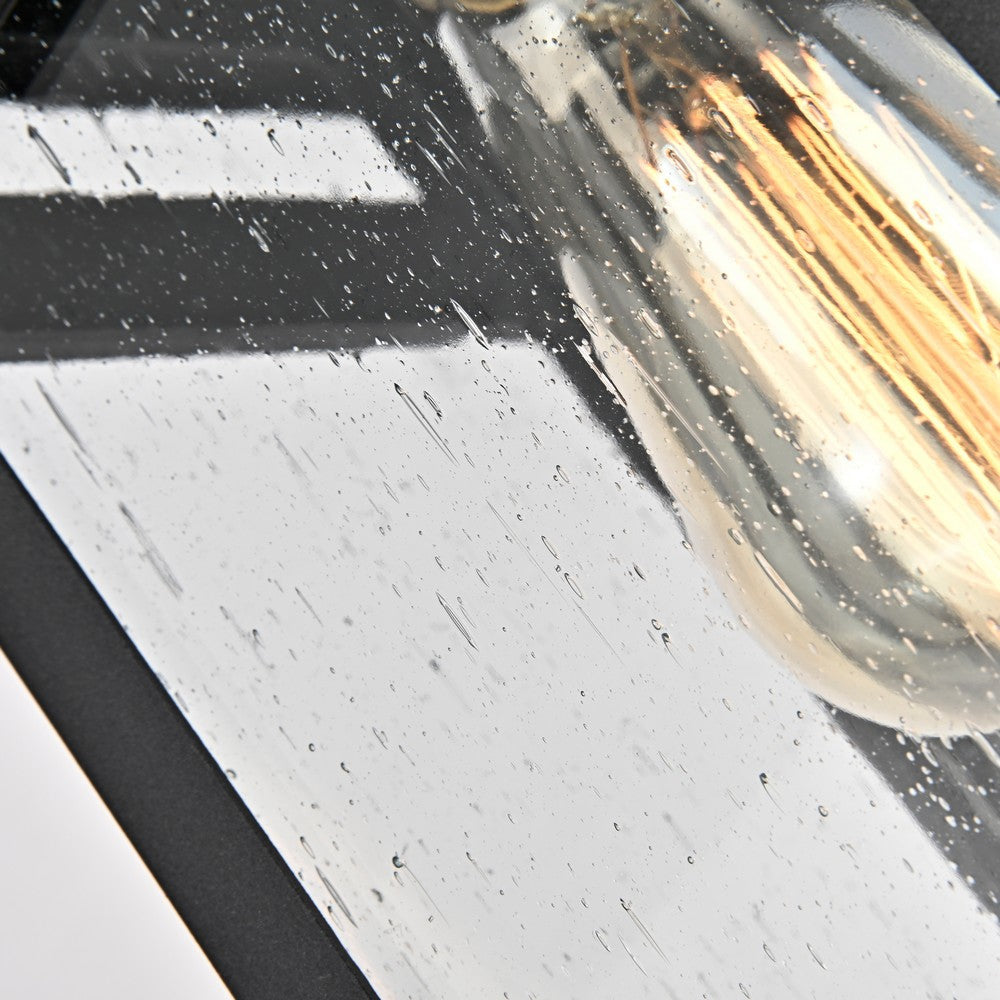 Lighting BRIAN Transitional 1 Light Textured Black Outdoor Wall Sconce 13’’ Height CHL-CH2S299BK13-OD1