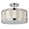 Chloe Lighting Bronx Transitional 2 Light Chrome Semi-Flush Ceiling Fixture 30’’ Wide CHL-CH2S415CM13-SF2