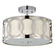 Chloe Lighting Bronx Transitional 2 Light Chrome Semi-Flush Ceiling Fixture 30’’ Wide CHL-CH2S415CM13-SF2