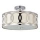 Chloe Lighting Bronx Transitional 3 Light Chrome Semi-Flush Ceiling Fixture 15’’ Wide CHL-CH2S415CM15-SF3