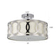 Chloe Lighting Bronx Transitional 3 Light Chrome Semi-Flush Ceiling Fixture 15’’ Wide CHL-CH2S415CM15-SF3