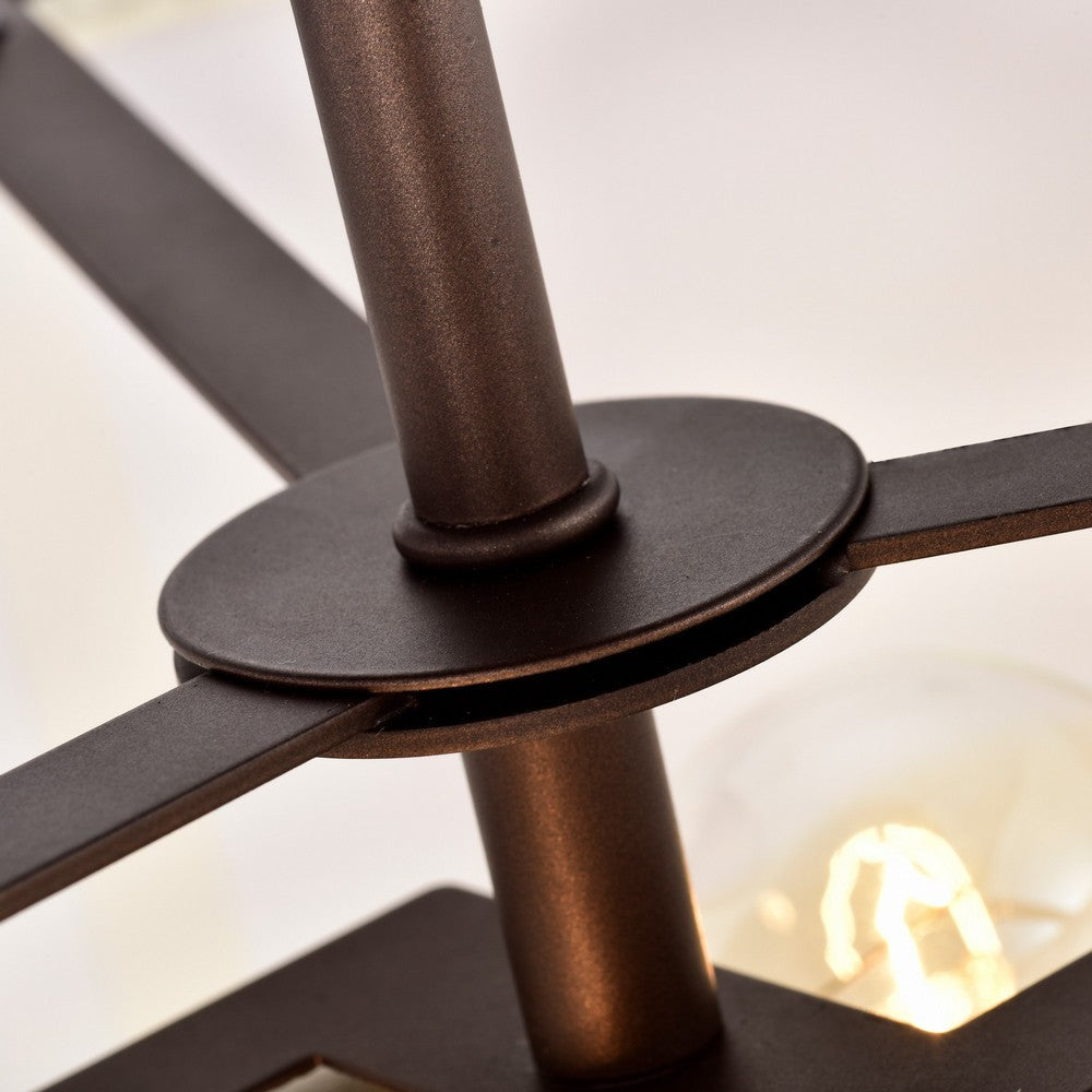 Chloe Lighting Bronx Transitional 2 Light Oil Rubbed Bronze Semi-Flush Ceiling Fixture 13’’ Wide CHL-CH2S415RB13-SF2