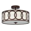 Chloe Lighting Bronx Transitional 3 Light Oil Rubbed Bronze Semi-Flush Ceiling Fixture 15’’ Wide CHL-CH2S415RB15-SF3