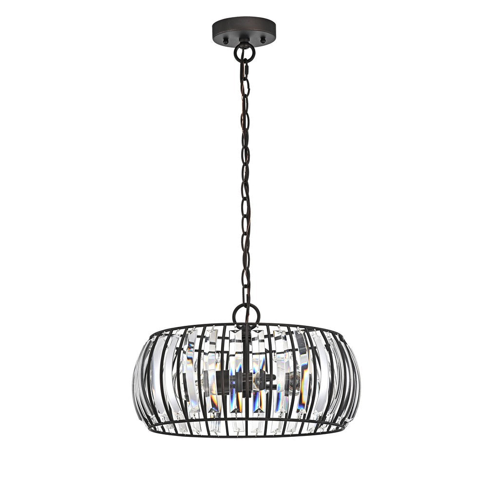 Lighting KENNEDY Transitional 3 Light Rubbed Bronze Ceiling Pendant Fixture 14’’ Width CHL-CH2S842RB16-UP3