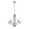 Lighting KAYLA Transitional 5 Light Chrome Chandelier Fixture 24’’ Width CHL-CH2S944CM24-UC5