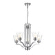 Lighting KAYLA Transitional 5 Light Chrome Chandelier Fixture 24’’ Width CHL-CH2S944CM24-UC5