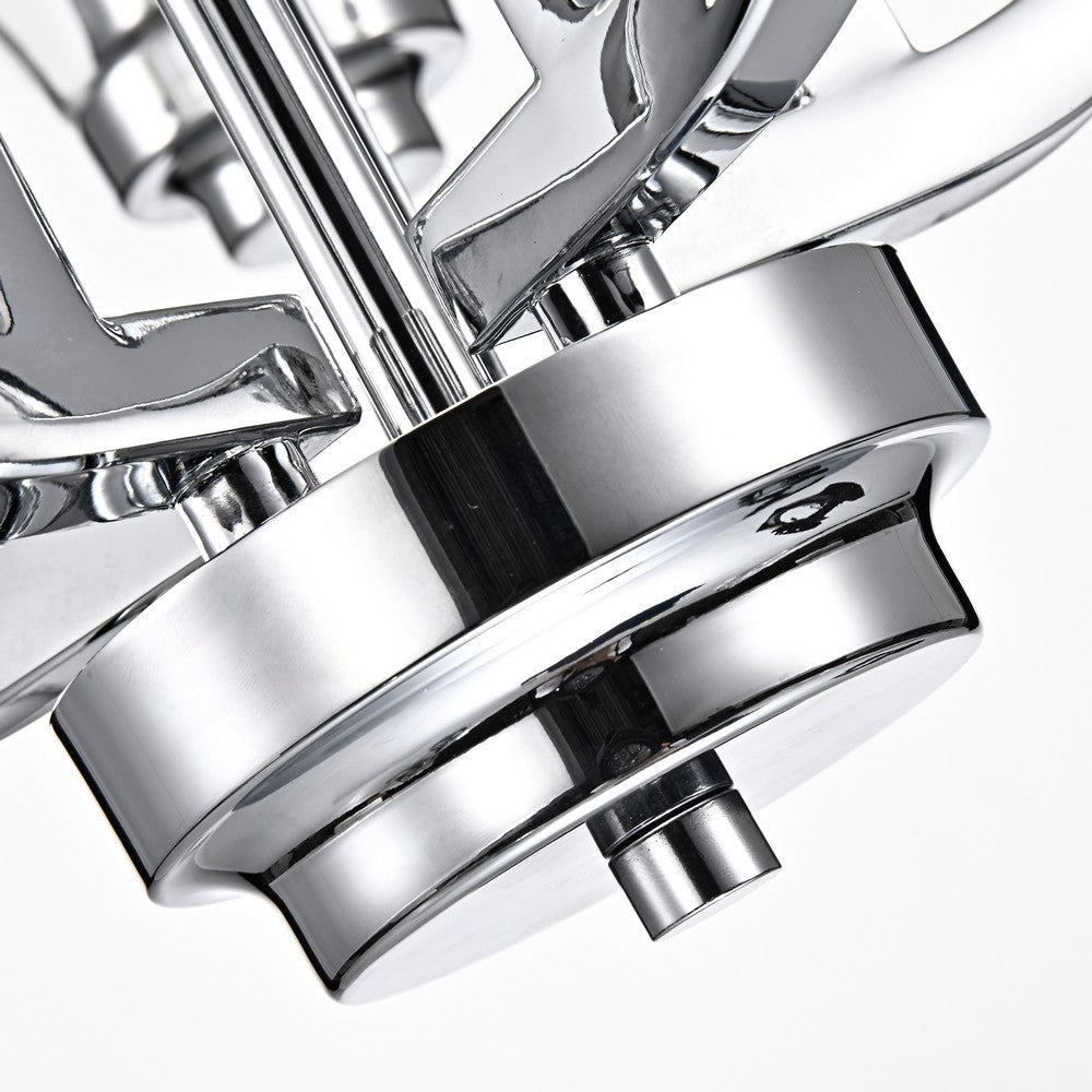 Lighting KAYLA Transitional 5 Light Chrome Chandelier Fixture 24’’ Width CHL-CH2S944CM24-UC5