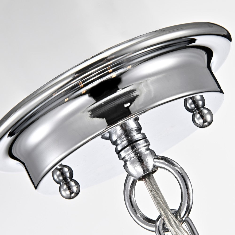 Lighting KAYLA Transitional 5 Light Chrome Chandelier Fixture 24’’ Width CHL-CH2S944CM24-UC5