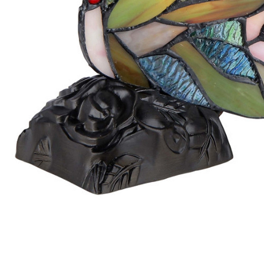 10 Inches Butterfly Desk Lamp with Molded Details Multicolor CHL-CH30300BM05-NL1