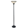 CHLOE Lighting BELLE Tiffany-style Mission Blackish Bronze 1 Light Torchiere Lamp 14’’ Shade CHL-CH31315MI14-TF1