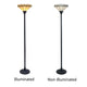 CHLOE Lighting BELLE Tiffany-style Mission Blackish Bronze 1 Light Torchiere Lamp 14’’ Shade CHL-CH31315MI14-TF1