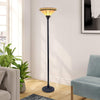 CHLOE Lighting BELLE Tiffany-style Mission Blackish Bronze 1 Light Torchiere Lamp 14’’ Shade CHL-CH31315MI14-TF1