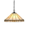 CHLOE Lighting BELLE Tiffany-style 2 Light Mission Ceiling Pendent 18" Shade