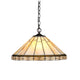 CHLOE Lighting BELLE Tiffany-style 2 Light Mission Ceiling Pendent 18" Shade