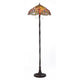 ANISOPTERA PURITY Tiffany-style 3 Light Dragonfly Floor Lamp 18" Shade