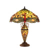 ANISOPTERA PURITY Tiffany-style Dragonfly 3 Light Double Lit Table Lamp 19’’Shade CHL-CH32825DB19-DT3